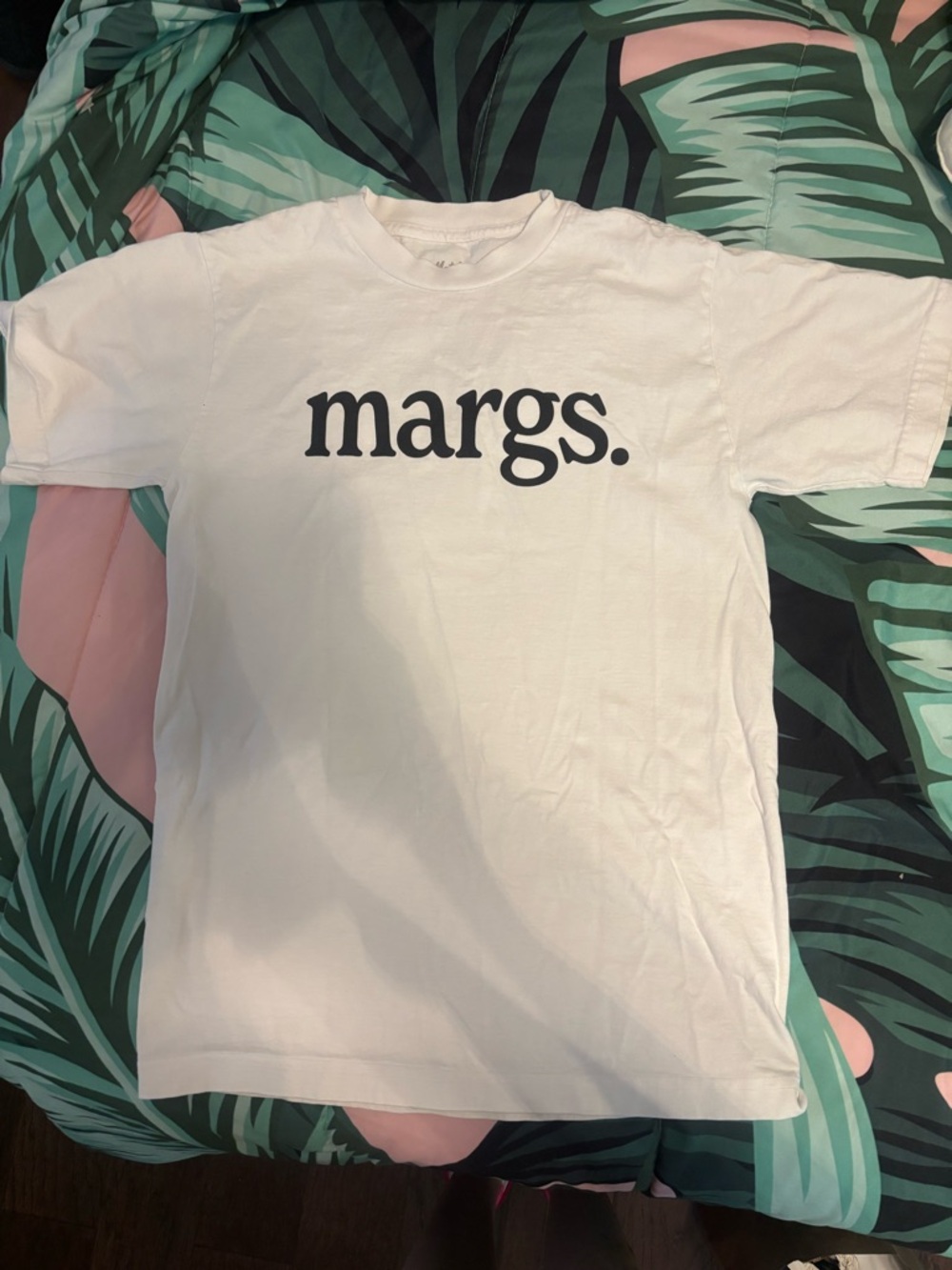 Motel Margarita White Tee with Black Print